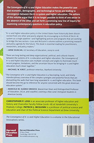 The Convergence Of K-12 And Higher Education: Policies And Programs In A Changing Era (Educational Innovations Series) #TOP1