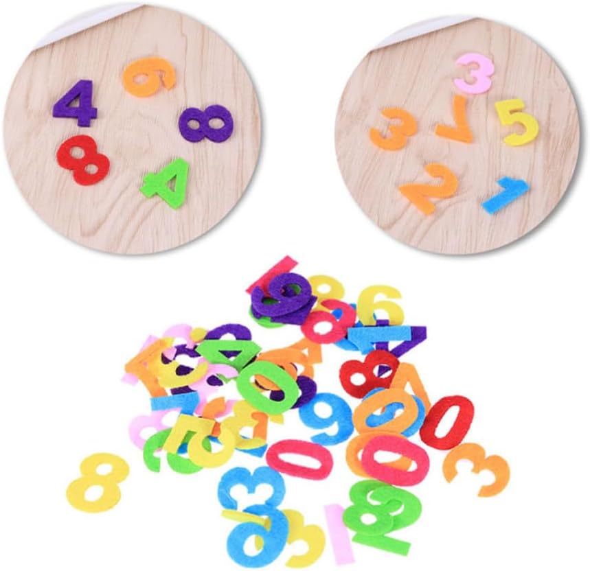Cabilock Felt Alphabet and Number 200 Pcs DIY Craft Set for Scrapbooking