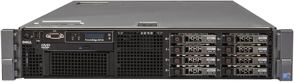 Dell PowerEdge R710 Server 2X X5660 12 Cores 32GB PERC6i 2X 1.2TB SAS (Renewed)