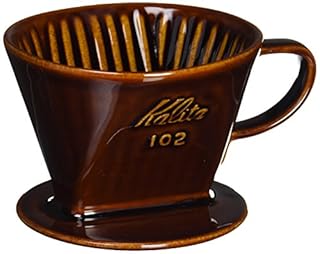 Kalita Ceramic Coffee Dripper (Brown) for 2-4 Cups by Kalita