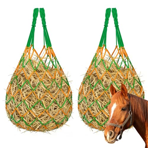 KIBBEH Slow Hay Feeder Net for Horses Goats Durable