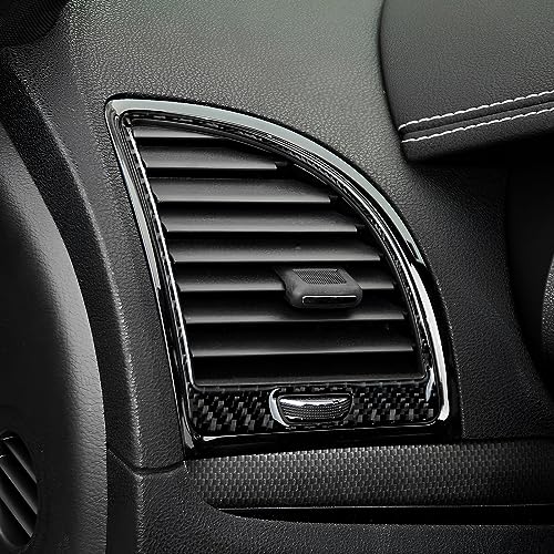Image of Car Air Vent Outlet Cover Decals for 2011 2012 2013 2014 Chrysler 300 / 300C / 300S / Limited /Base Accessories Carbon Fiber Interior Stickers