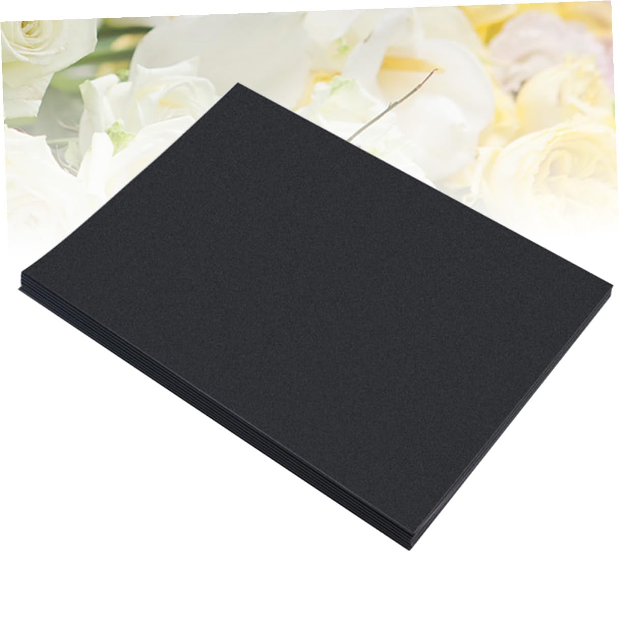 SAFIGLE 100 Stück A4 Schwarzes Verdicktes Malpapier 200gsm mit Glatter Oberfläche für Selbstgemacht Scrapbook und Verschiedene Zeichnungen