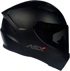 Capacete Moto ASX City Solid Preto Fosco