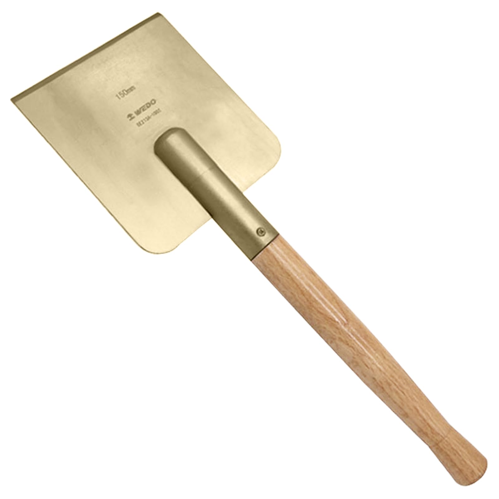 WEDO Espátula sin chispas,Raspador de suelo de 150 x 170 mm, Longitud 460 mm,Rascador de masilla de bronce de aluminio,Certificado BAM/FM