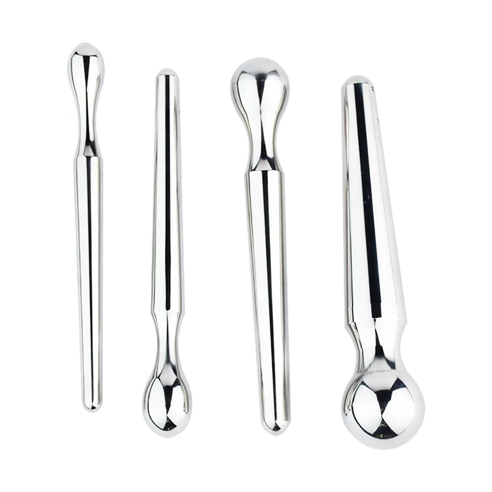Edelstah Harnröhre Dilator Penisplug Dilator SM Sexspielzeug Harnröhrensonden Harnröhrenstimulator Harnröhre Katheter Prostata Massage für Männer Schwuler (L+XL)