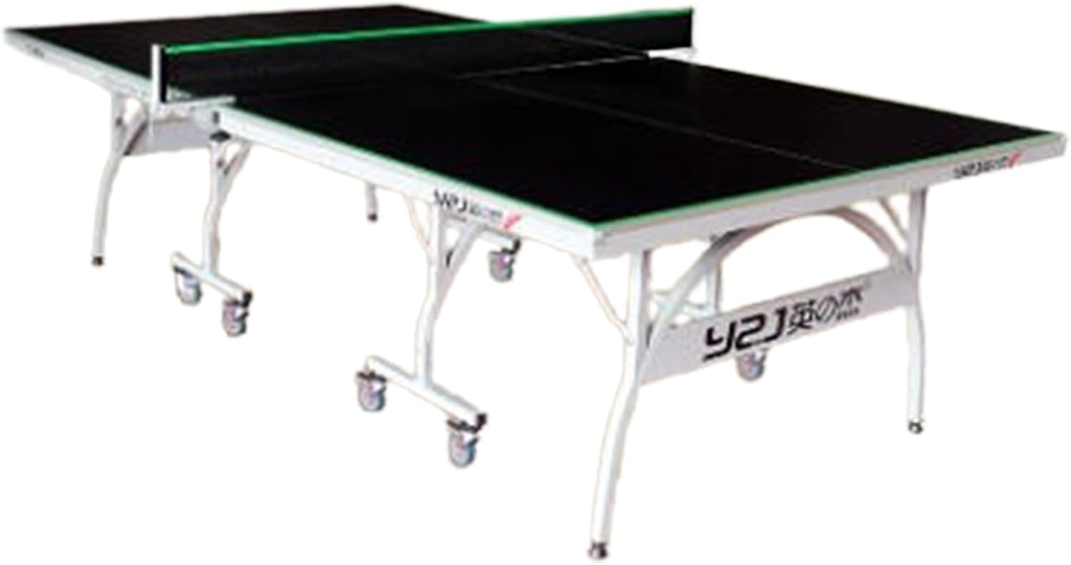Table Tennis Table, Rolling Ping Pong Table with Wheels, Folding Design with Net Set, Table Tennis Table for Home, School and Training