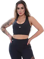 Top Alta Sustentação Academia Regulador Treino Corrida Preto P, M, G, GG