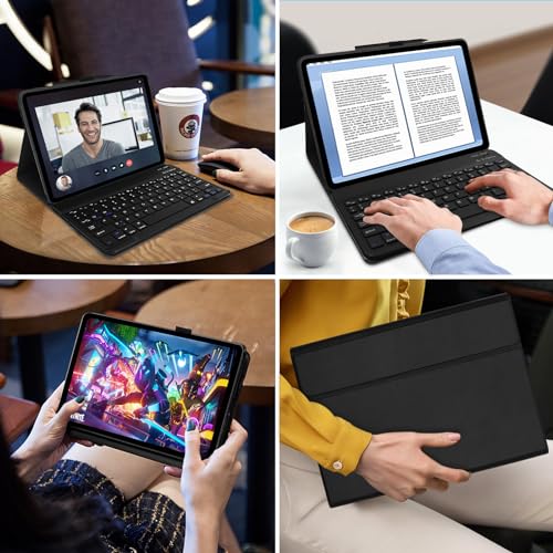 Funda con teclado Xiaomi Redmi Pad SE 11 carcasa trasera suave negra teclado magnético 2023 7