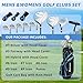 XDriveMax 10 Pieces Complete Mens Womens Golf Clubs Set Right Hand for Men Women Includes Stand Bag with Rain Hood, 1#Driver 3#Wood #5 Hybrid,with 3 Head Covers, 6# 7# 8# 9# PW# Irons and Putter,White