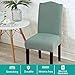 Turquoize Chair Covers for Dining Room Dining Chair Covers Set of 2 Stretch Green Dining Chair Slipcover Parsons Chair Covers Removable Chair Protector Covers for Hotel, Ceremony (2, Dark Cyan)