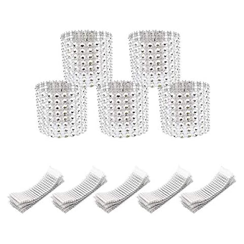 50 Piece Sparkle Napkin Rings for Events Cover