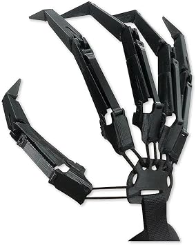 Gazaar Halloween Articulated Fingers with Flexible Joint, Articulated Fingers,Articulated Finger Extensions,Flexible Finger Extensions,Finger Claw,Scary Flexible Skeleton Claws Hands