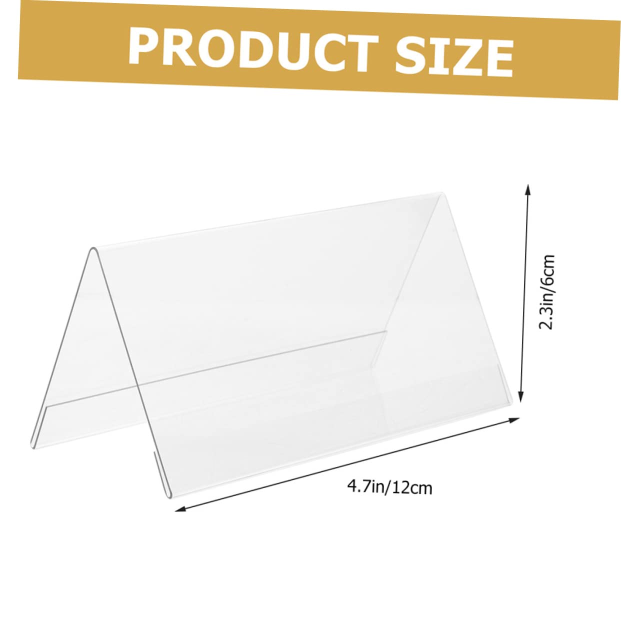 SOLUSTRE 7Pcs Acrylic Tabletop Signs for Weddings Blank Display Holders for Seating Numbers Shape Design for Event Decor and Guest Name Identification