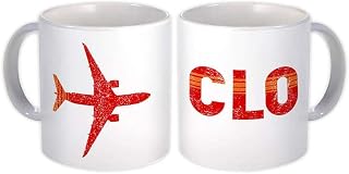 Colombia Aragón Airport Cali CLO : Gift Mug Travel Airline Pilot AIRPORT - White