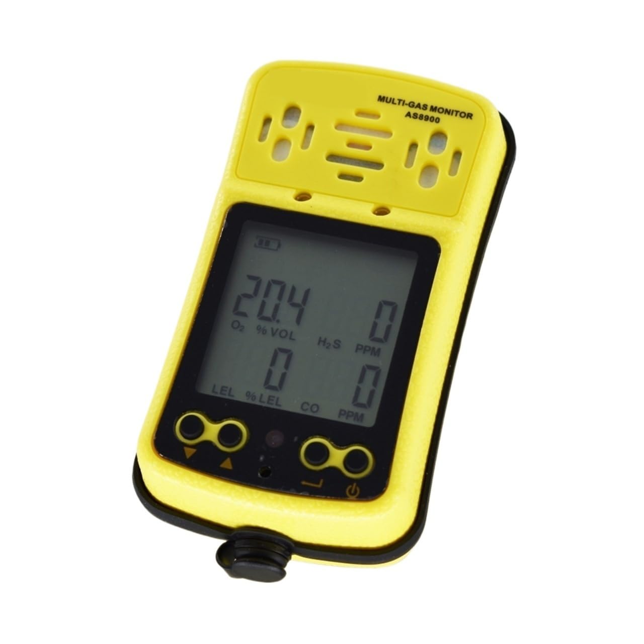 AS8900 Tragbarer Multi-Gasdetektor-Monitor mit LCD-Display 4-in-1 O2 H2S CO brennbares Gas 0~999 PPM for Arbeit, Zuhause Hohe Empfindlichkeit für das Labor