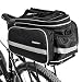 fjqxz Campstoor Mountain Bike Bag 600D multi-functional Oxford Waterproof Bicycle Bag Cycling Rear Seat Trunk Bag Panniers Bicycle Accessories (Black)