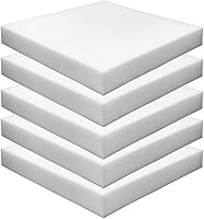 Vista 13 de Foamma Paquete de 4 cojines cuadrados de espuma para tapicería de alta densidad de 2 x 18 x 18 pulgadas, para sillas de comedor, repuesto