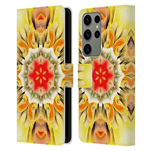 Étui portefeuille Samsung Galaxy S23 Ultra 5G cuir Haroulita Kaléidoscope antichoc