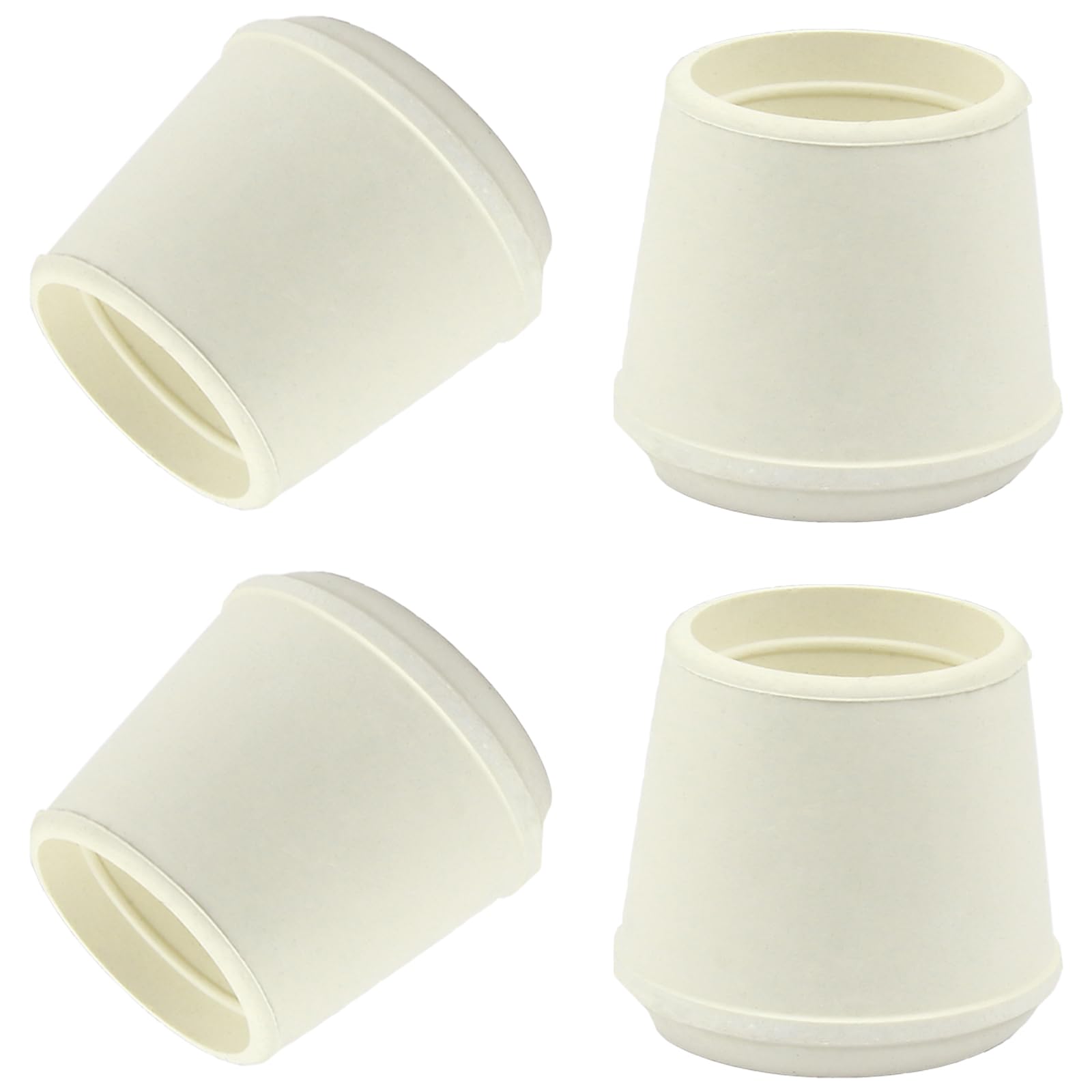 Photo 1 of suiwotin 4pcs 1-1/2 Inch Round Chair Leg Tips Caps, White