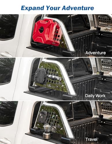 Image of JOYTUTUS Roll Bar for Mid-Size Truck Stainless Steel Chase Rack Pickup Sports Bar Compatible with Tacoma, Gladiator JT, Frontier, Canyon, Colorado, Ranger