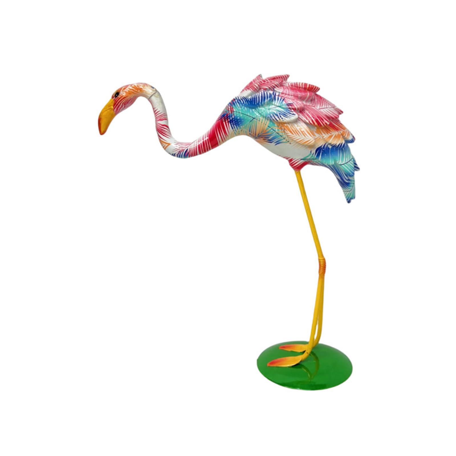 Resin Flamingos Statue Collectible Figurines Flamingos Bird Sculptures Desktop Decoration Ornament for Home Garden Decors Desktop Decorations
