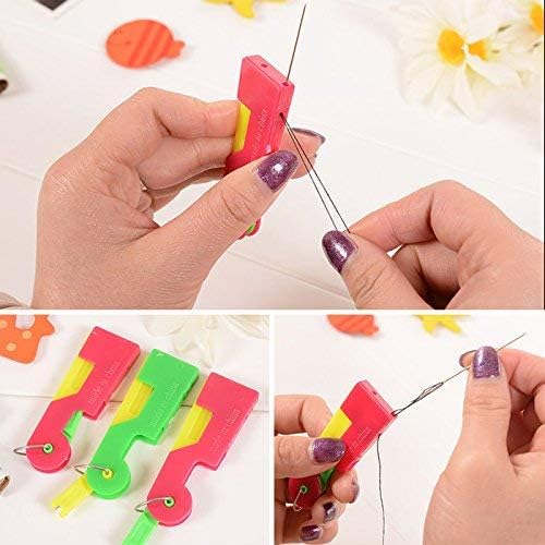 5PC Automatic Threading Device, Automatic Threading Needle-Easy to use and Carry, Helping to Solve troublesome Threading Problems-Suitable for Young and Old