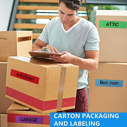 Cosimixo 6-Pack Rainbow Colored Duct Tape 15 Yards X 2 Inch Heavy Duty, No Residue, Tear By Hand & Waterproof,Great For Packaging, Arts & Crafts, Color-Coding, And Diy Projects #TOP1