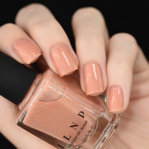 Image of ILNP Peachy Queen - Peach Holographic Sheer Jelly Nail Polish
