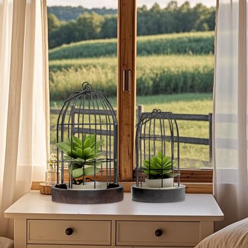 PHOSPHOR-Farmhouse-Decor-Candle-Lanterns-Set-of-2-Rustic-Home-Decorative-Lanterns-for-Dining-Room-Lanterns-Decorative-Indoor-and-Lanterns-Decorative-Outdoor PHOSPHOR Farmhouse Decor Candle Lanterns Set of 2 Rustic Home Decorative Lanterns for Dining Room Lanterns Decorative Indoor and Lanterns Decorative Outdoor