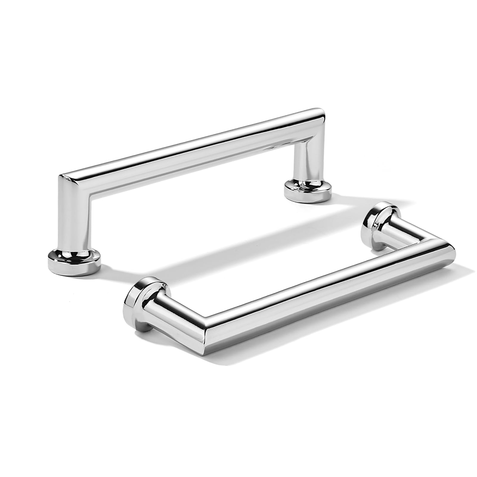 KHTUMEWARE-80348 Polished Chrome Cabinet Pulls CTC 4 in (102 mm) 10-Pack