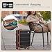 imiomo Carry on Luggage Airline Approved with Front Pocket and USB Port, Hard Shell 20 Inch Travel Carry-on Suitcase with Spinner Wheels and TSA Lock, Black Brown