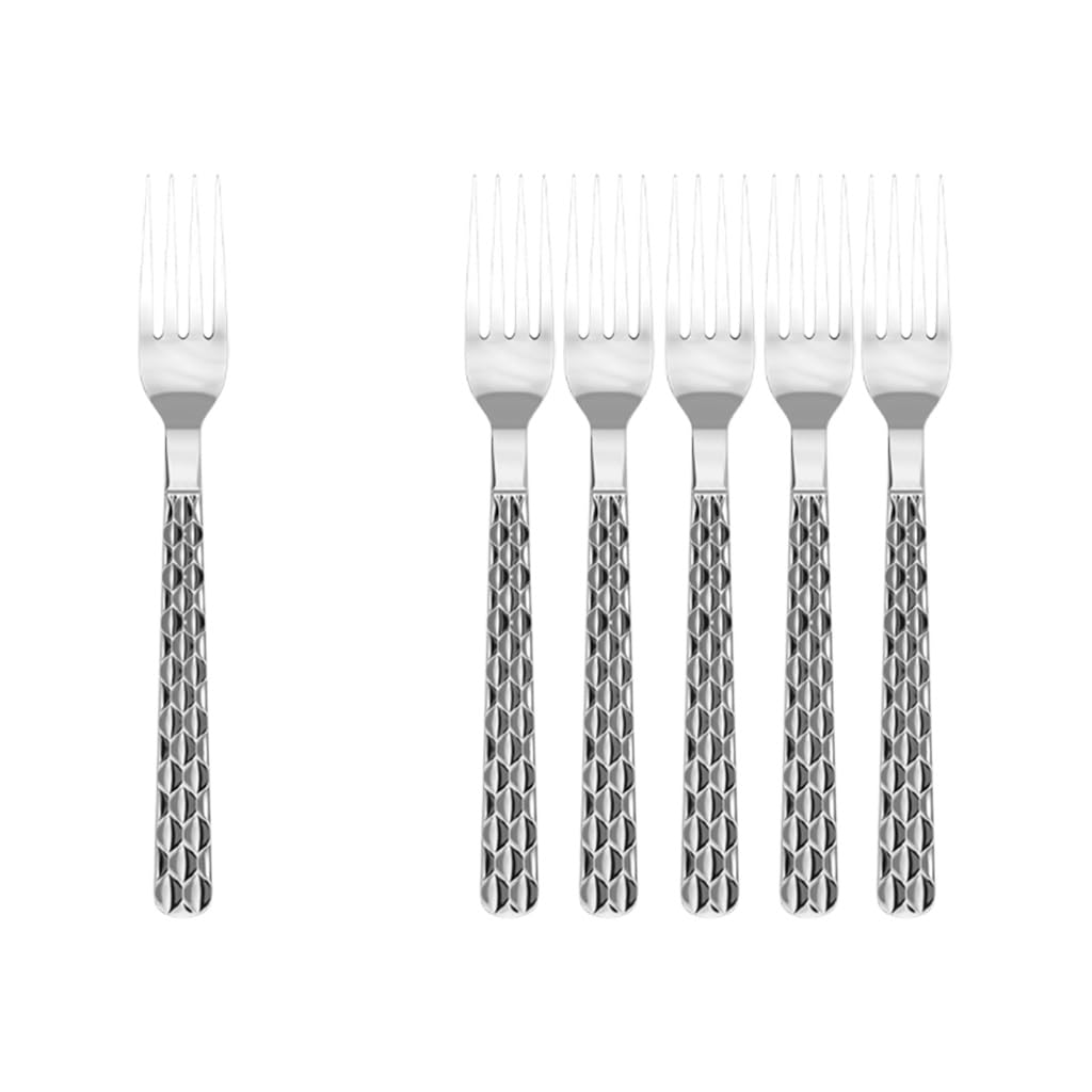 Villeroy & Boch 1265260050 - Set di 6 forchette da tavola Boston, in Acciaio Inox