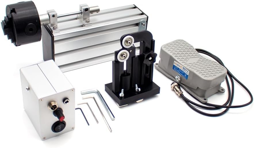 Epoxy Fishing Rod Winding Machine Resin Rotating Gluing Tool Fishing Rod Building Elctric-Drive Machine with Foot Switch Portable