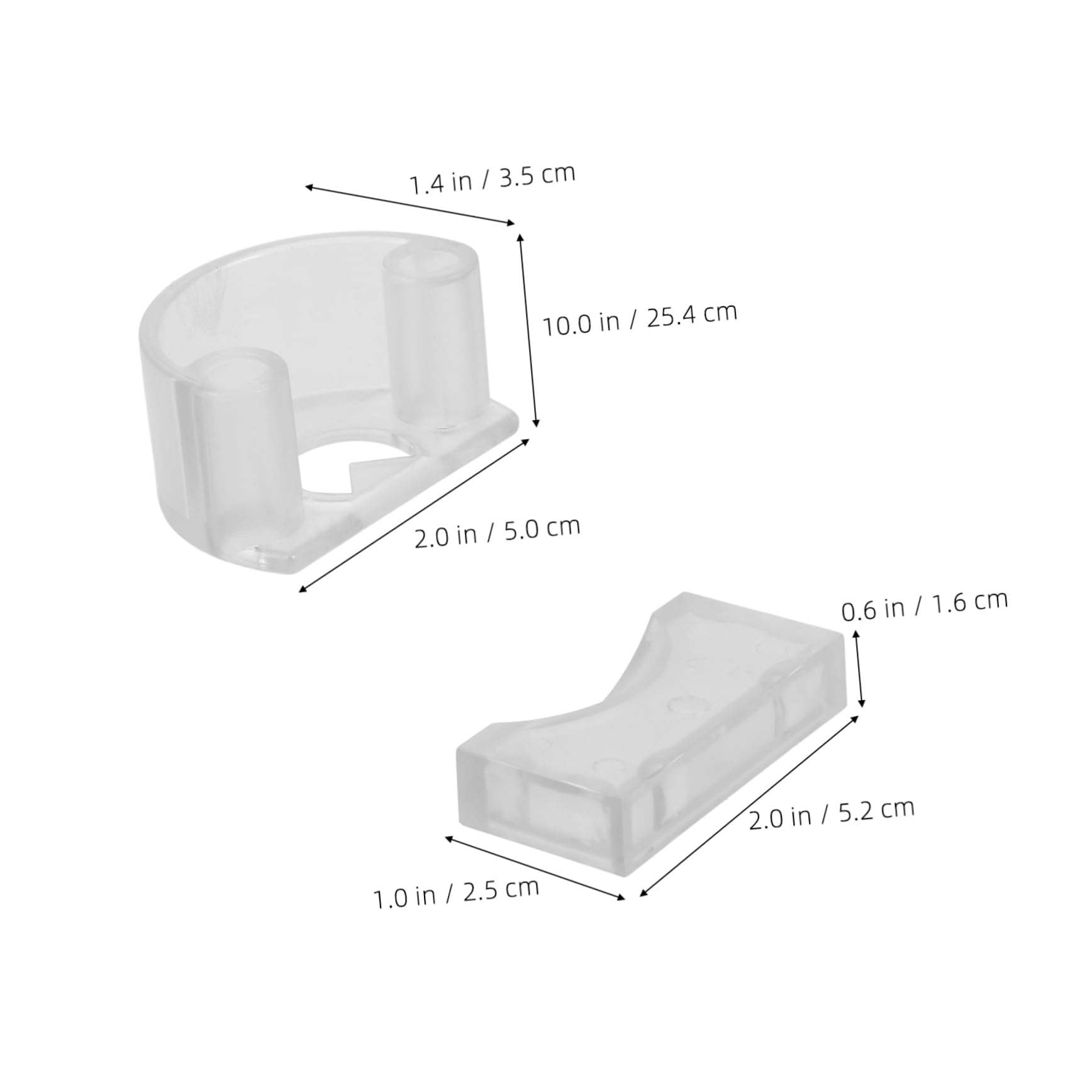 Happyyami Snooker Ball Position Markers 2 Pack Acrylic Billiard Locators Billiard Chalk Holder for Pool Table Accessories