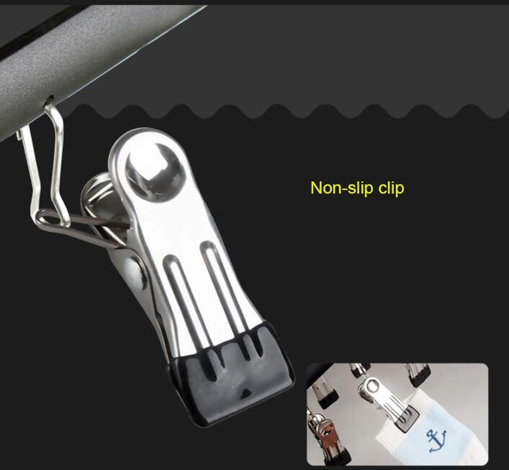 Folding Drying Rack Clothes Drying Rack Aluminum Sock Hanger with Stainless Steel Clip Clothes Hanger for Underwear Bras Baby Clothes Gloves