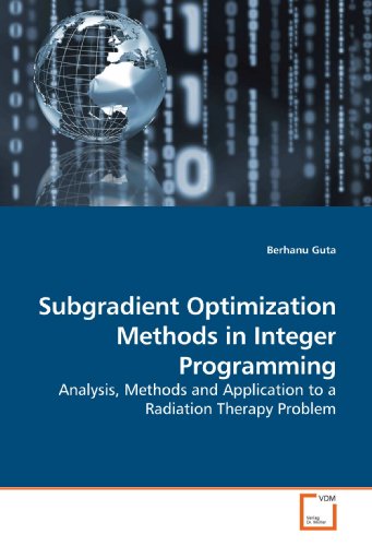 Subgradient Optimization Methods in Integer Programming: Analysis, Methods and Application to a Radiation Therapy Problem