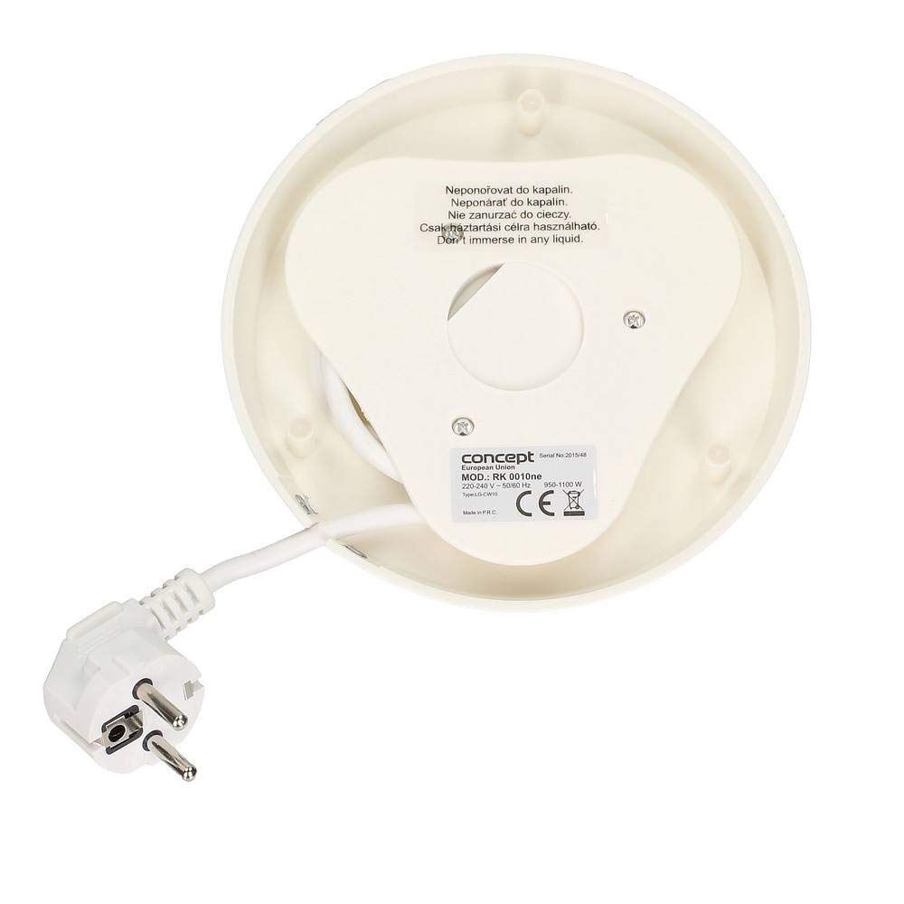 Concept RK0010, Color blanco, 220 - 240 V, Cerámico