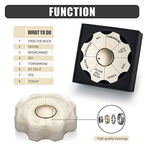 Luxxis paper weight Decision Maker for Men, Funny Decision Paperweight for Bosses day gifts, Executive Office Decision Maker