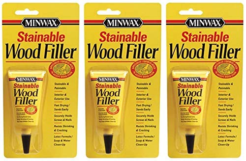 Minwax 42851000 Stainable Wood Filler, 1-Ounce 3 Pack