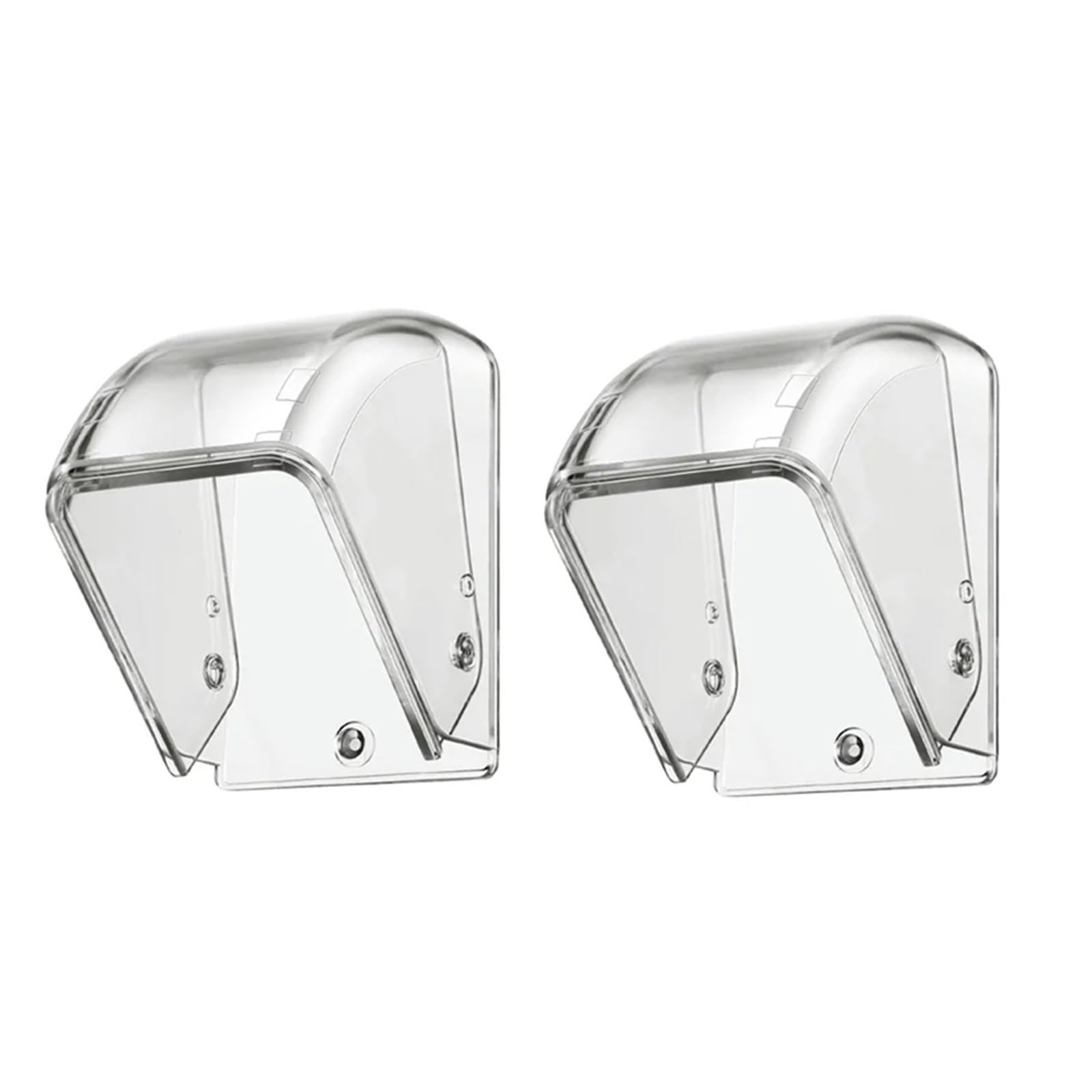 Gwyzax Transparent Door Bell Rain Cover 4Pc Wireless Doorbell Rain Cover Outdoor Waterproof Cover Outdoor Wireless Rainproof Doorbell Box