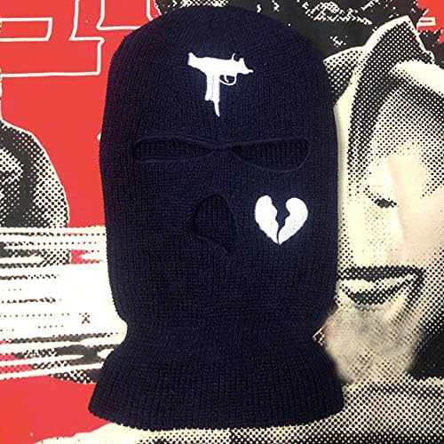 3 Hole Uzi Balaclava Knitted Full Face Cover Ski Mask Winter Windproof Neck Warmer Thermal Cycling for Men Women - Image 2