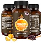 Ultimate Blend Immunity with Vitamin C, D, Zinc and Elderberry | Immune & Antioxidant Support | Boosts Energy, Supports Immunity | for Healthy Hair, Skin, Bones – 60 Vegan Capsules