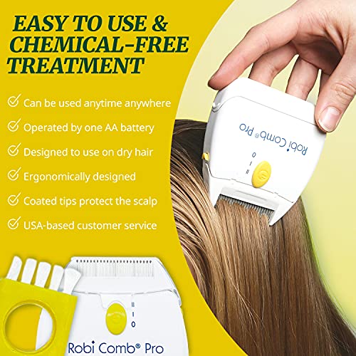 LiceGuard Pro Electronic Head Lice Comb Lice & Eggs Hair