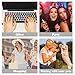 Press On Nails Short - Jofay Fashion Acrylic Press On Nails Red, Square Glue On Nails with Nail Glue, Fit Perfectly & Natural Stick On Nails in 16 Sizes - 32PCS Soft Gel Kit, Wine Red