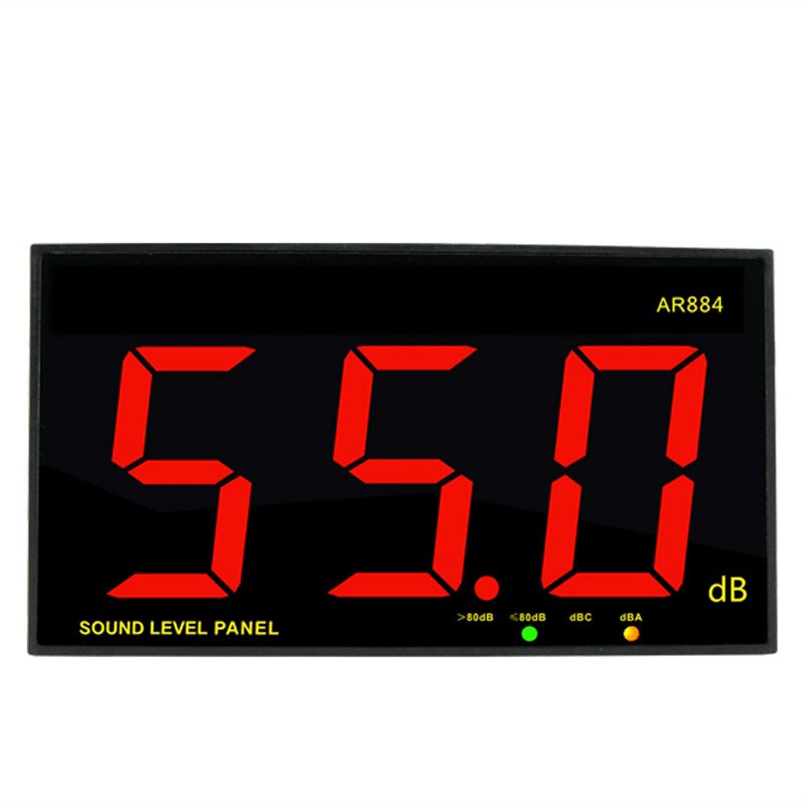Medidor de Nivel de Sonido Digital Medidor de decibeles Montado en la Pared Probador Ruido Digital Alta precisión Alarma USB