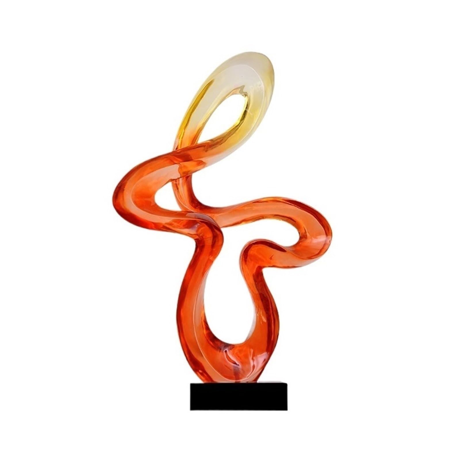 XYJIAOU2026 Desktop Figurines Modern Fashion Art Transparent Abstract Sculpture Large-scale Craft Display