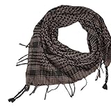 Lavany 1PC Women Men Scarf Shawl Wrap Pattern of Arab Shemagh Keffiyeh Palestine (Coffee)