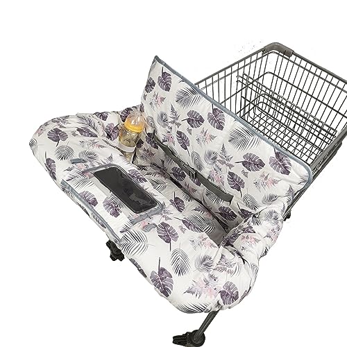Image of RHYDEER Shopping cart Cover for Baby, 2 in 1 high Chair Cover, roll in and go, Universal fit