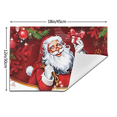 Sets de table Père Noël anti-brûlure pour préserver votre bois